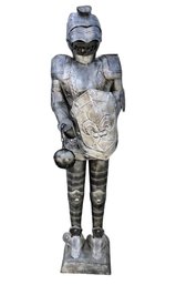 Tin Metal Suit Of Armor Statue - #FF