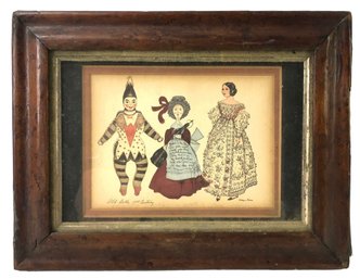 'Old Dolls, 19th Century' Offset Lithograph By Evelyn Curro (Portugal, 1907-2005) - #S12-2