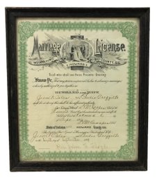1899 Howard County, Indiana Marriage License - #S18-1