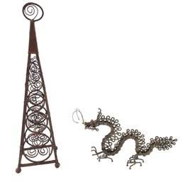 Dragon & Obelisk Metal Art - #S16-4