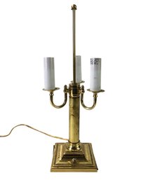Gold-Tone Bouillotte Table Lamp, WORKS - #S9-5