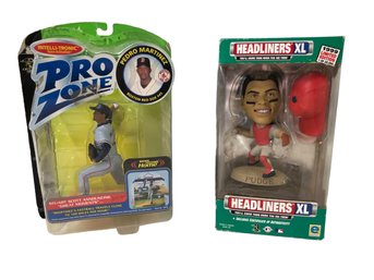 Pro Zone Pedro Martinez Red Sox Figure & Ivan Pudge Rodriguez Texas Rangers Figure - #S9-3