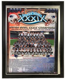 Super Bowl XXXIX Champions New England Patriots Photo Plaque - #S8-3