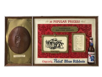 Pabst Blue Ribbon Football's Old Time Greats Advertising Display Poster - #SW-9