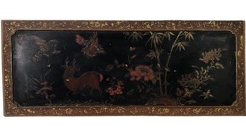 Asian Painted Wood Wall Panel - #A1