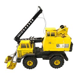 Vintage Tonka Pressed Steel Turbo Diesel Crane And Shovel Truck - #S4-1