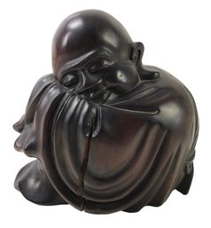 Carved Wood Resting Buddha - #S6-3