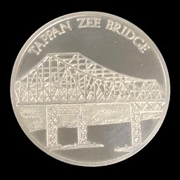 1981 New York Tappan Zee Bridge Sterling Silver Round - #JC-B