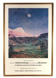 David Armstrong & John Denver Art Exhibition Poster, Copyright 1980 The Windstar Foundation - #SW-6