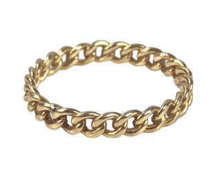 14K Yellow Gold Chain Link Band, Size 6-1/2 - #JC-B