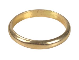 18K Yellow Gold Band, Size 8-1/2 - #JC-B-002