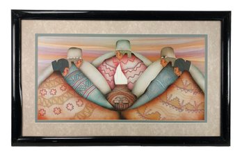 Una Oferta Framed Art Print By Amado Maurilio Pena - #BR-4