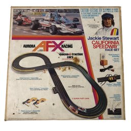 1976 Aurora AFX Jackie Stewart California Raceway Slot Car Set - #S2-3