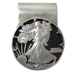 1988 US Silver Eagle Sterling Silver Money Clip - #S14-F-1