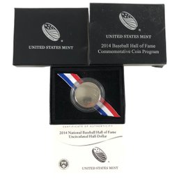 2014 National Baseball Hall Of Fame Uncirculated Half Dollar Coin US Mint - #JC-R