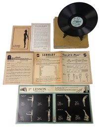1941 Wallace 'Keep Fit To Music' Weight Loss Course Phonograph Vinyl Record Set - #S3-4