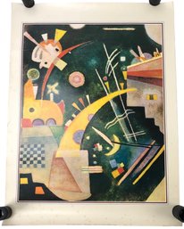 Abstract Art Poster By Wassily Kandinsky, Copyright 1974, Printed In Italy 1500/10636 - #S28-2