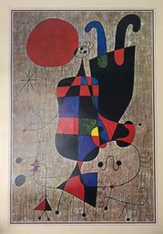Joan Miro 'Upside-Down Figures' Art Poster, Copyright 1971, Printed In Italy 1500 X12 - #S27-2