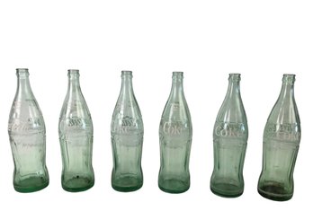 Vintage Glass Coca Cola Bottles (Set Of 6) - #S9-2