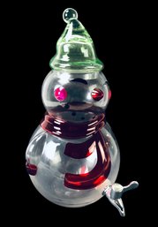 Glass Snowman Beverage Dispenser - #S8-2