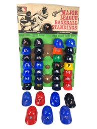 1977 MLB Baseball Cap Standings With Display Board - #S14-3