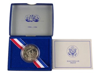 1986-S Statue Of Liberty Commemorative Half Dollar Proof With Original Box - #S14-F-14