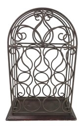 Arched Wrought Iron Wine Bottle Rack - #S12-6