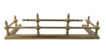 Victorian Brass & Metal Fireplace Fender - #S17-F