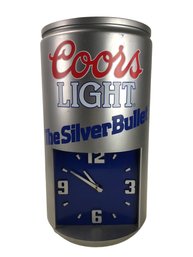 Coors Light The Silver Bullet Wall Clock (WORKS) - #S18-2