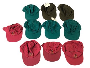 Collection Of Polo By Ralph Lauern & Tommy Hilfiger Cotton Baseball Caps (NEW) - #S16-4