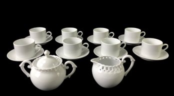 Porcelana Schmidt Cups / Saucers, Gracie China Heirloom Collection Sugar & Creamer - #S6-2