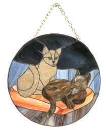 Stained Glass Cat Suncatcher - #RBW-W