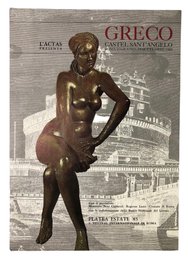 1983 Signed Emilio Greco Lithographic International Rome Festival Art Exhibition Poster - #S28-2