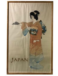 Vintage Japan Air Lines Travel Poster By Mitsumura / Japan Tourist Association - #S12-F