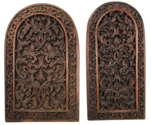 Arched Carved Wood Wall Panels - #S10-3