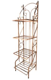 Wrought Iron 4-Tier Bakers Rack / Plant Stand - #FF