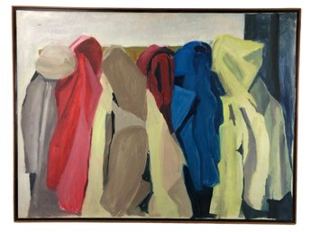 Still Life Coat Rack Oil On Canvas Painting - #SW-8