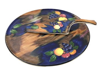 H&K Tunstall Autumn Cake Plate & Server (Made In England) - #S8-2