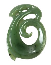 Nephrite Jade Maori Style Pendant - #S11-5