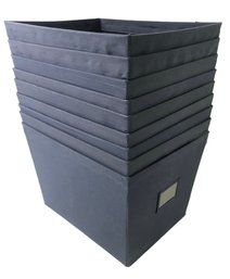 Navy Blue Cloth Storage Bins (Set Of 9) - #S10-4