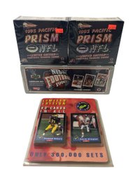 1991 NFL Football Premiere Ed. Cards, 1993 Pacific Prism NFL Cards & 1992 Classic Draft Picks - #S2-2