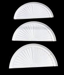 Half Round Sunburst Pediments (Set Of 3) - #BR