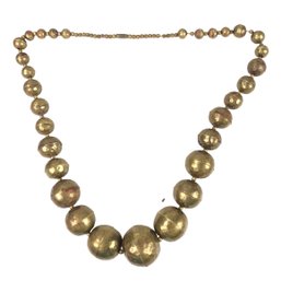 Brass Beaded Necklace - #JC-L