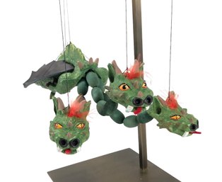 1991 Three Headed Dragon Puppet By Rici Marionettes - #S18-3