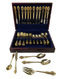 Cook's Essentials 18/10 Stainless Steel Gold Electroplate Flatware Set - #S7-1