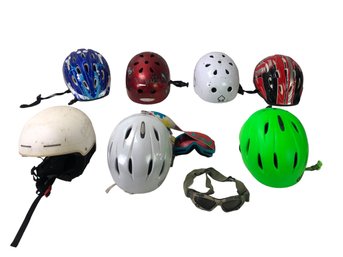 Collection Of Kids Bicycle & Skateboard Helmets - #BR