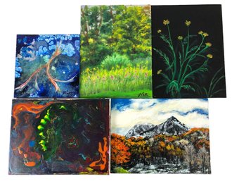 Collection Of Landscape & Abstract Oil Painting, Signed - #S8-3