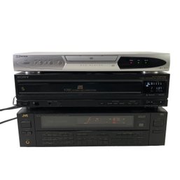 JVC Stereo Receiver, Sony 5-Disc Player & Emerson DVD Player - #S14-1