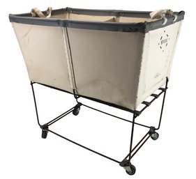 Steele Canvas 4-Bushel Divided Laundry Cart - #BR