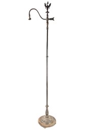 Antique Floor Lamp With Eagle Finial By Horn And Brannen Manufacturing Company - #FF